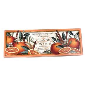 Saponificio Artigianale Fiorentino Luxury Italian‎ Soap 3 Pk Orange and Cinnamon